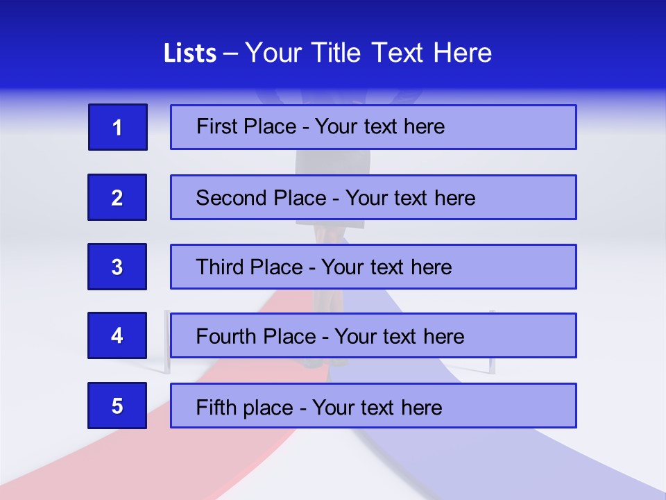 Start Young Standing PowerPoint Template