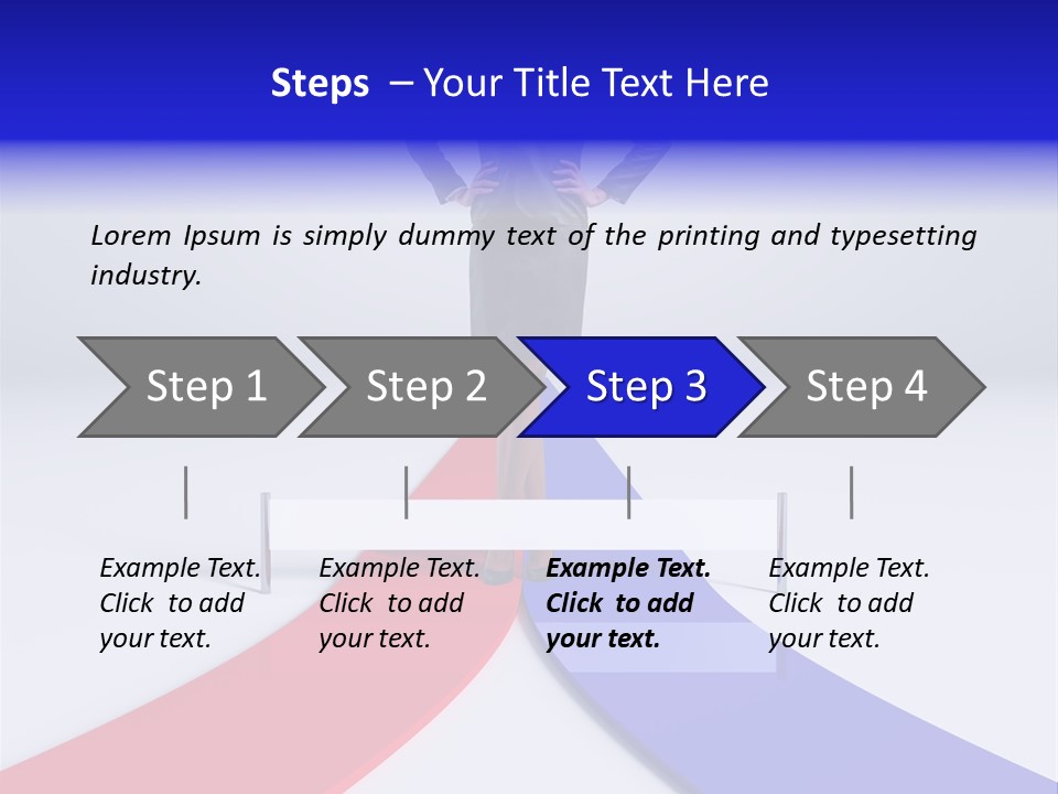 Start Young Standing PowerPoint Template