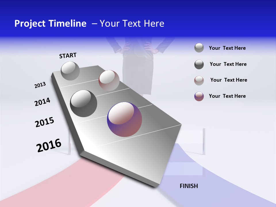 Start Young Standing PowerPoint Template