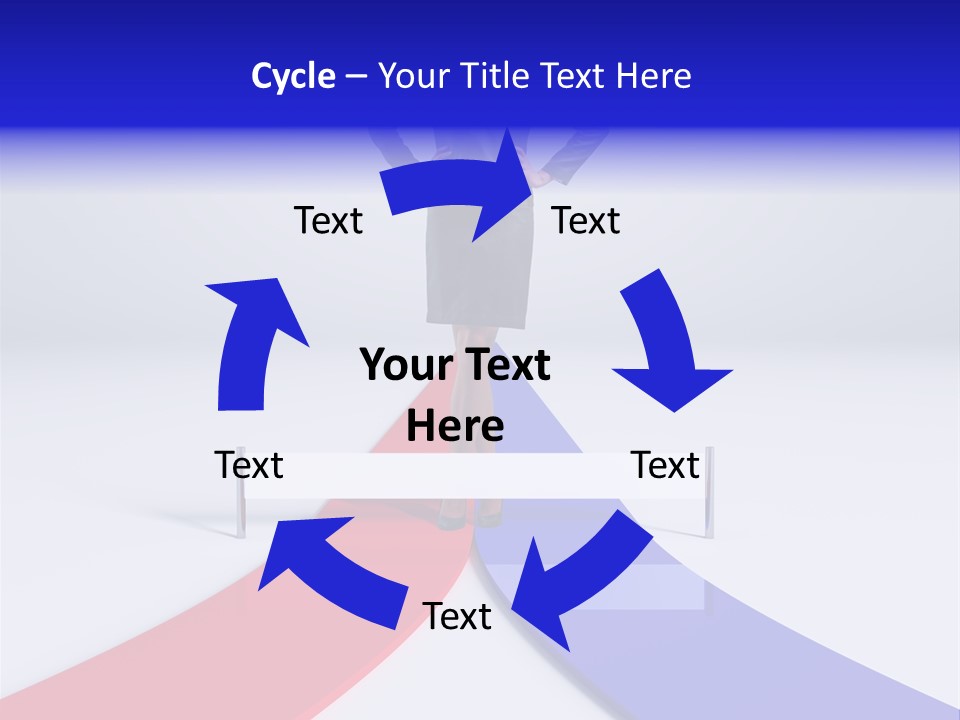 Start Young Standing PowerPoint Template