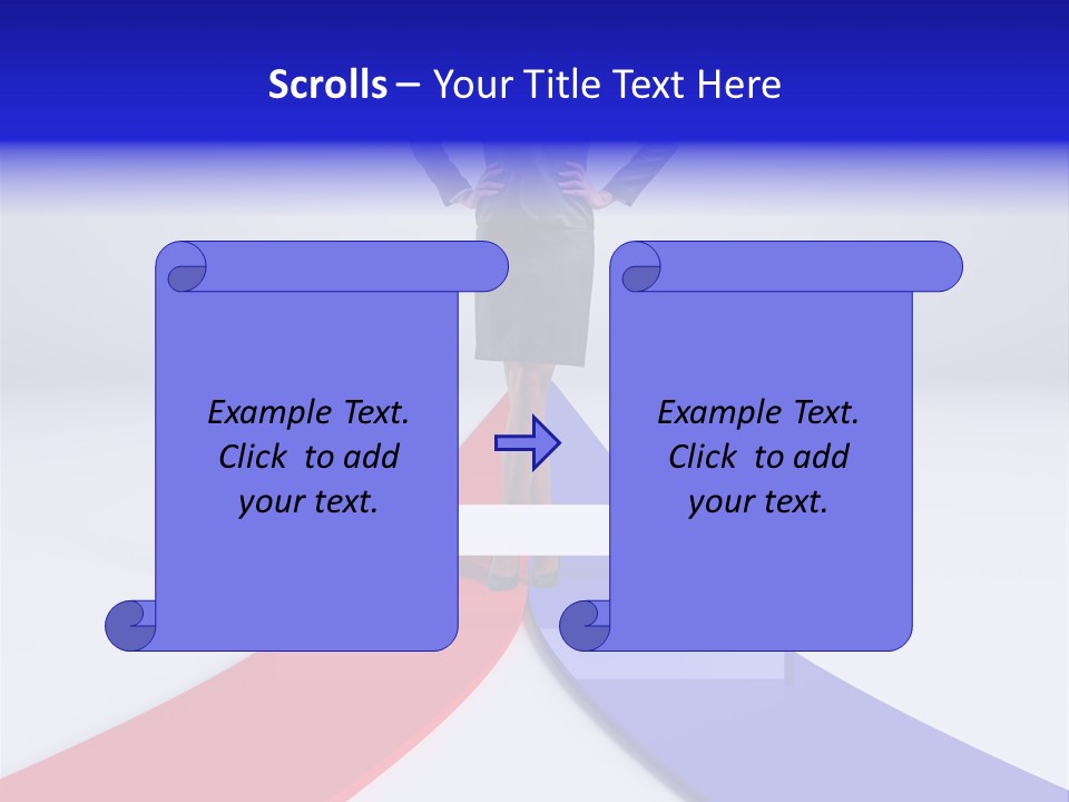 Start Young Standing PowerPoint Template