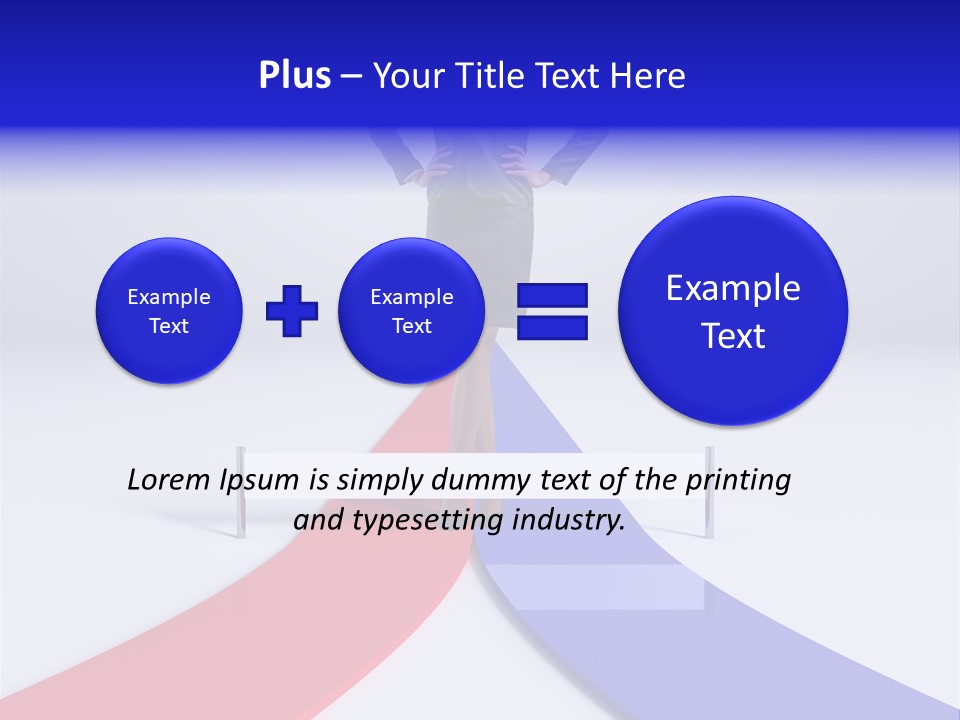 Start Young Standing PowerPoint Template