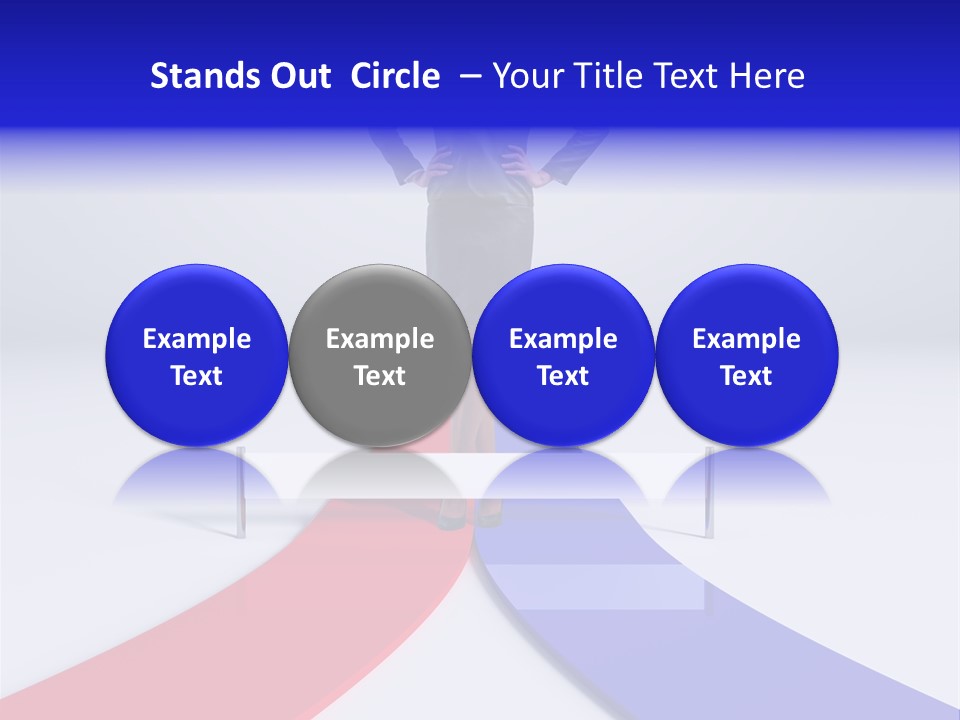 Start Young Standing PowerPoint Template