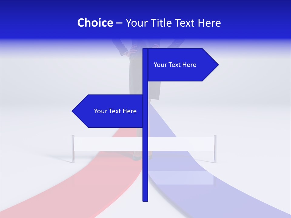 Start Young Standing PowerPoint Template