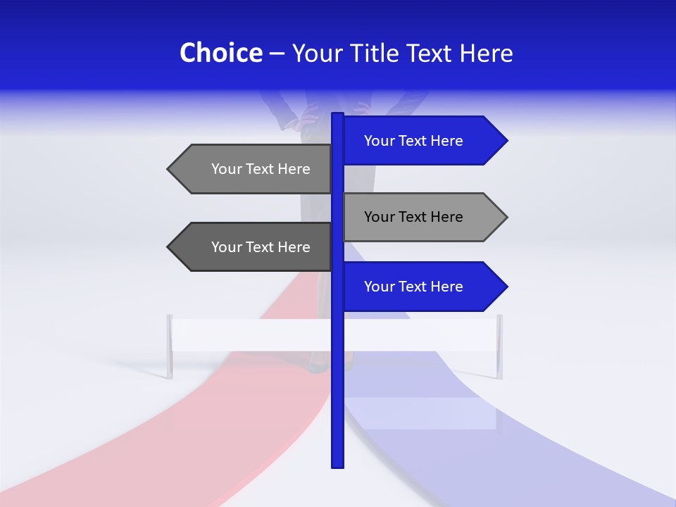 Start Young Standing PowerPoint Template