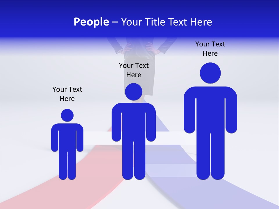 Start Young Standing PowerPoint Template