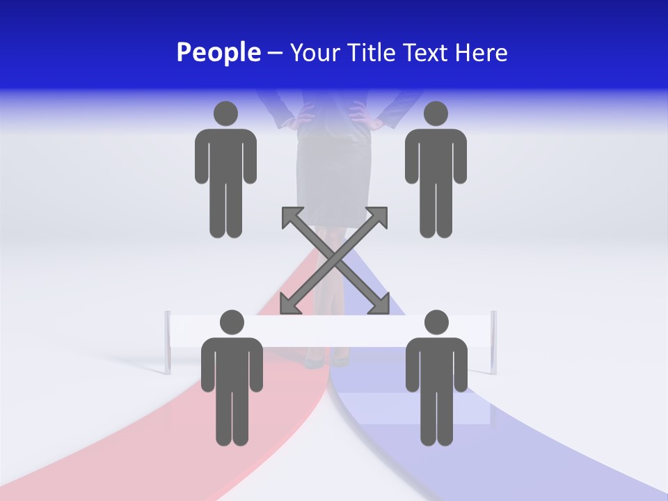 Start Young Standing PowerPoint Template