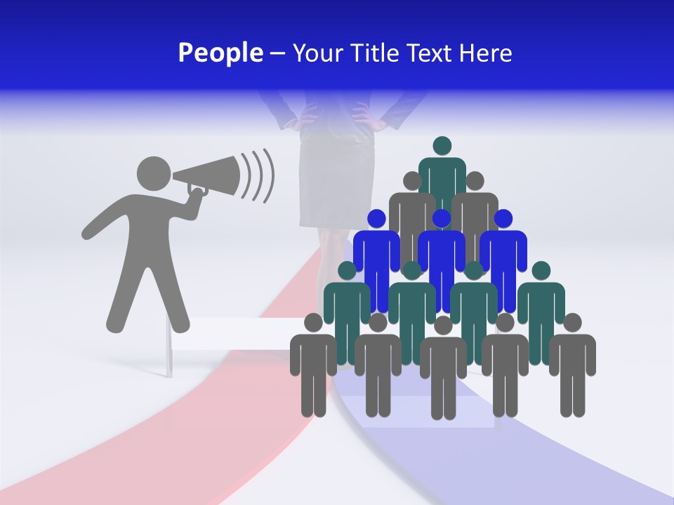 Start Young Standing PowerPoint Template