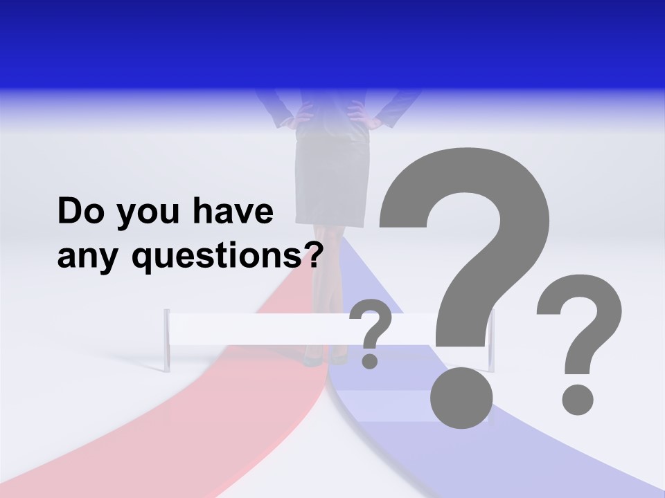 Start Young Standing PowerPoint Template