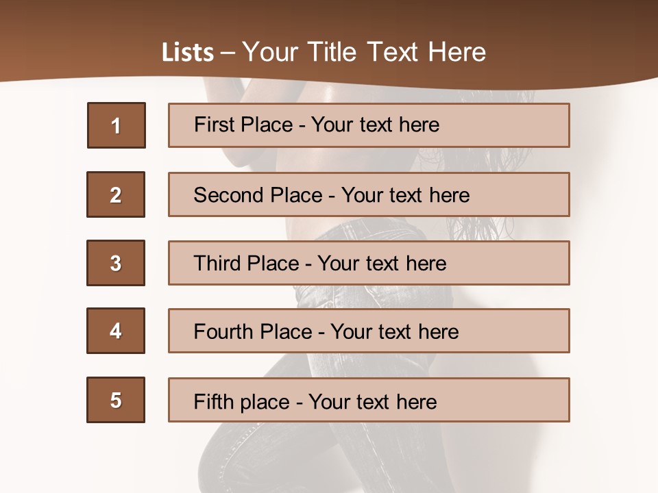 Studio Body Posing PowerPoint Template