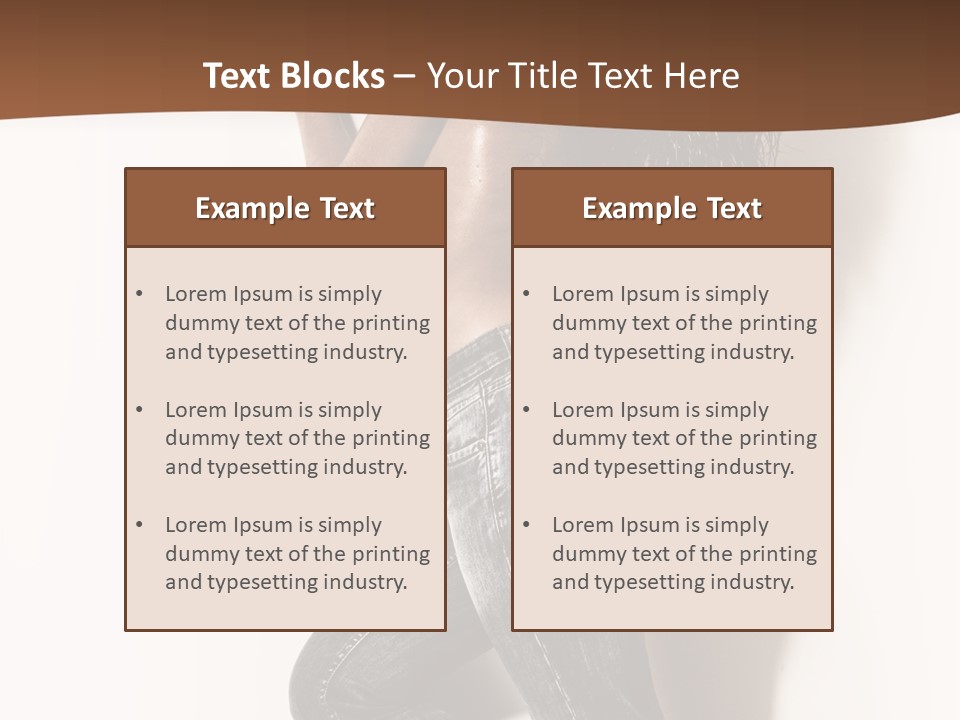 Studio Body Posing PowerPoint Template