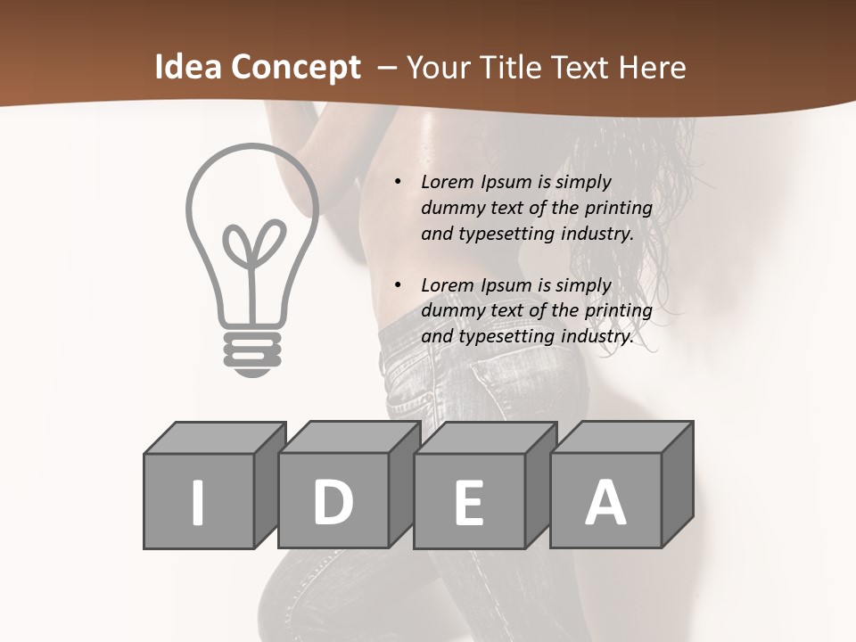 Studio Body Posing PowerPoint Template