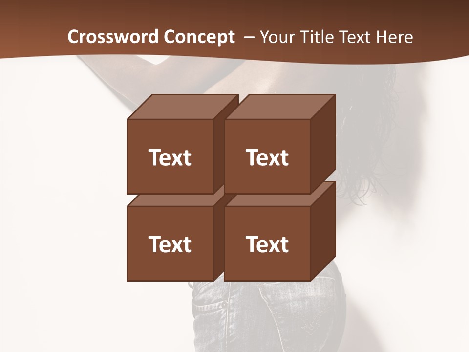 Figure Model Standing PowerPoint Template