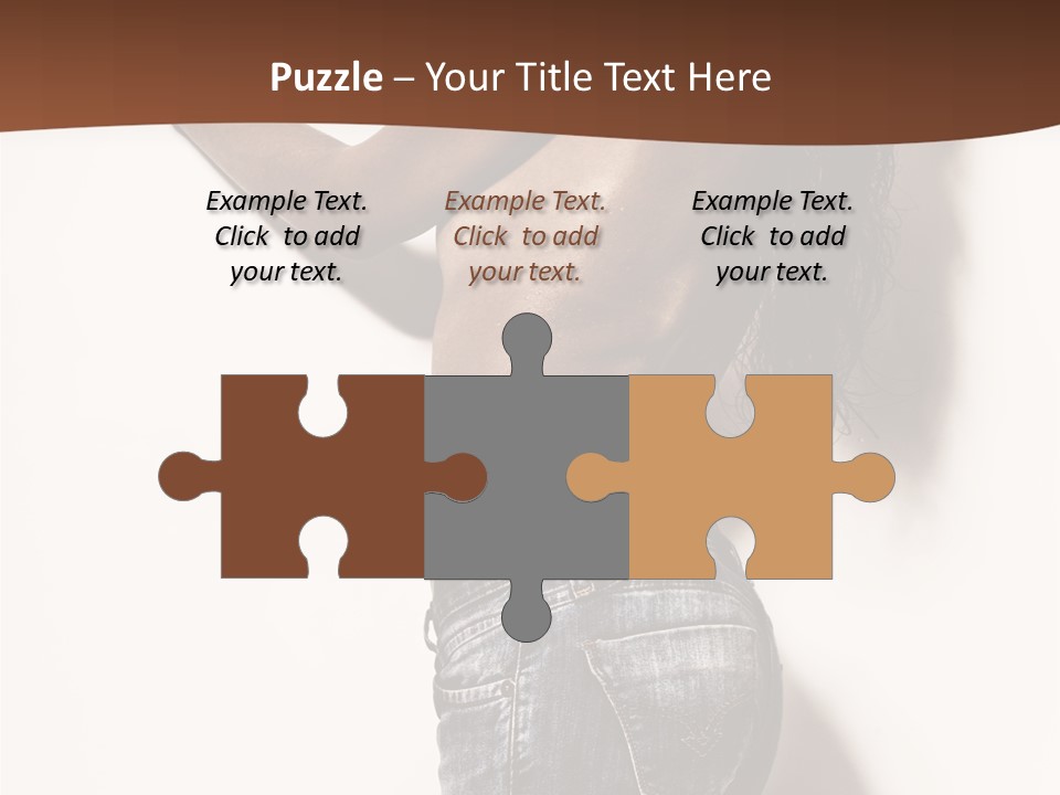 Figure Model Standing PowerPoint Template