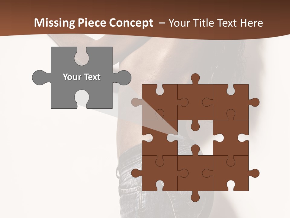 Figure Model Standing PowerPoint Template