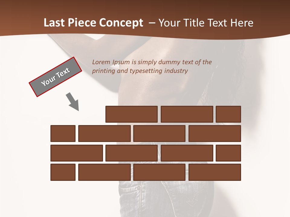 Figure Model Standing PowerPoint Template