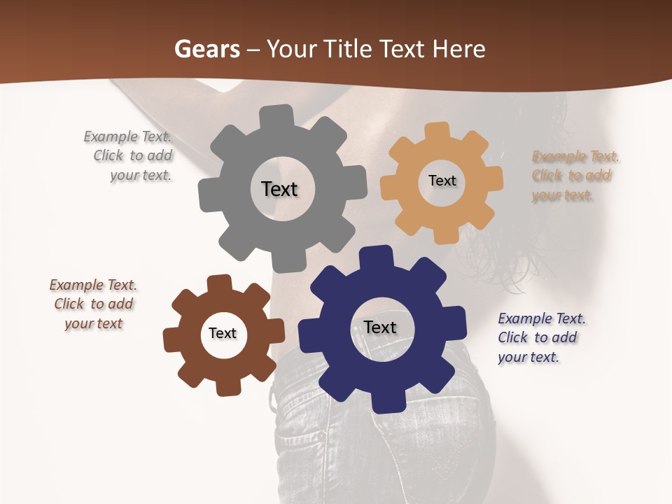 Figure Model Standing PowerPoint Template
