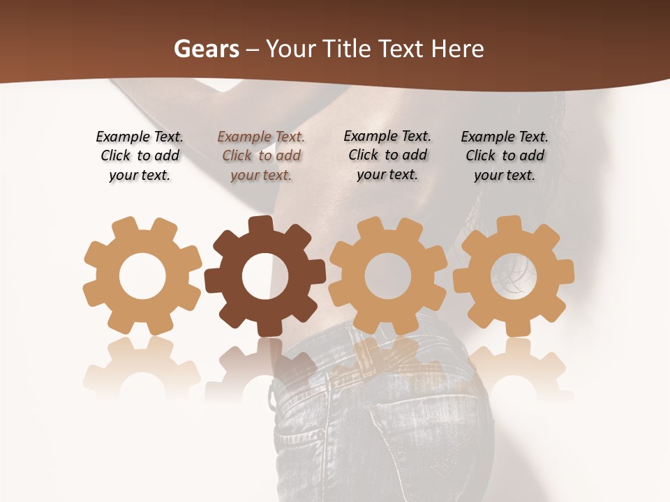 Figure Model Standing PowerPoint Template