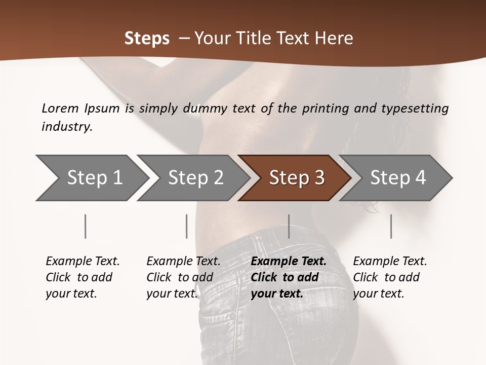 Figure Model Standing PowerPoint Template