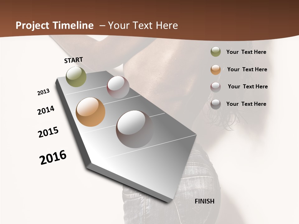 Figure Model Standing PowerPoint Template