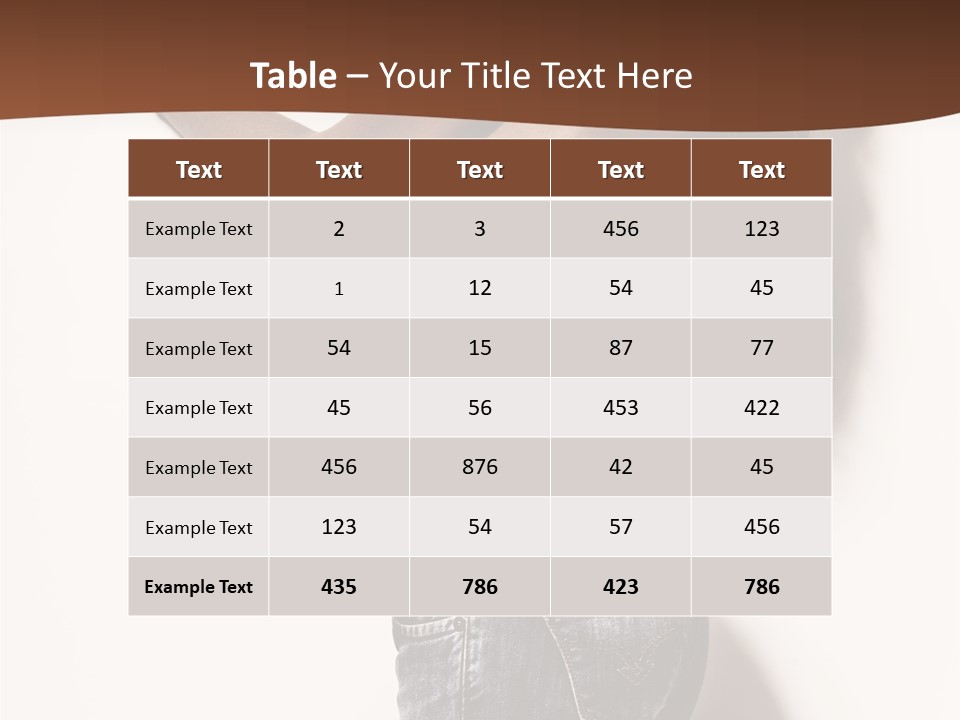 Figure Model Standing PowerPoint Template