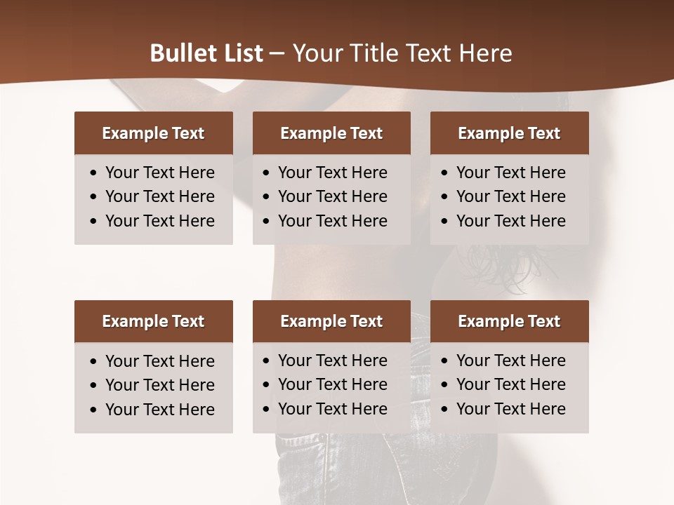 Figure Model Standing PowerPoint Template