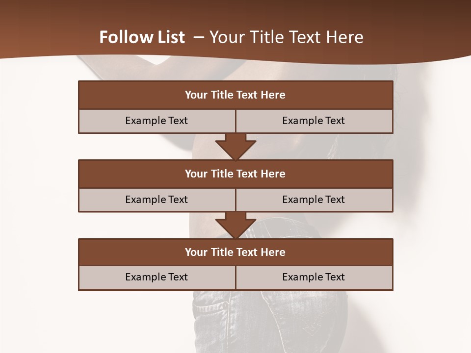 Figure Model Standing PowerPoint Template