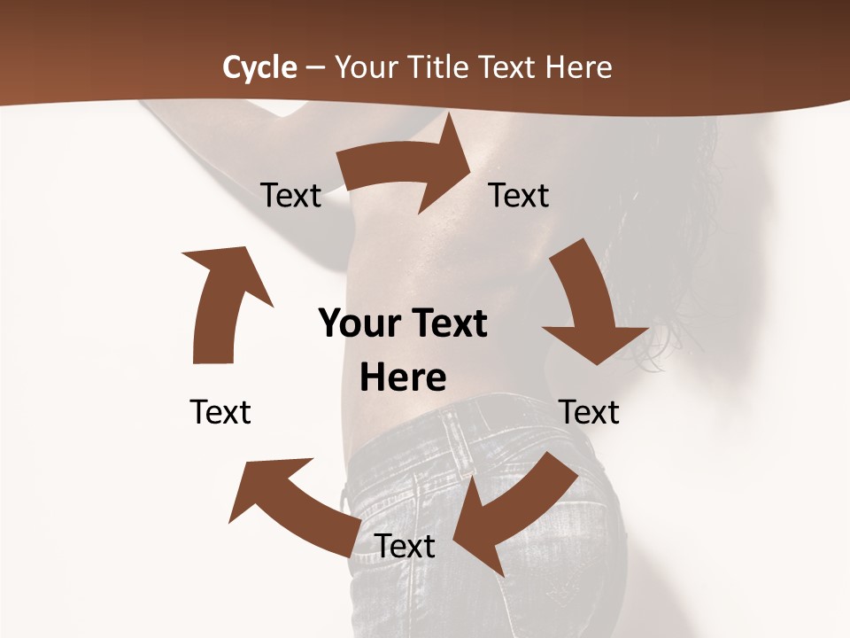 Figure Model Standing PowerPoint Template