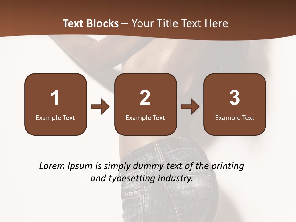 Figure Model Standing PowerPoint Template