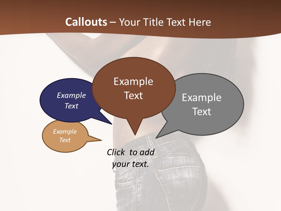 Figure Model Standing PowerPoint Template