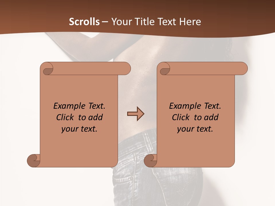 Figure Model Standing PowerPoint Template