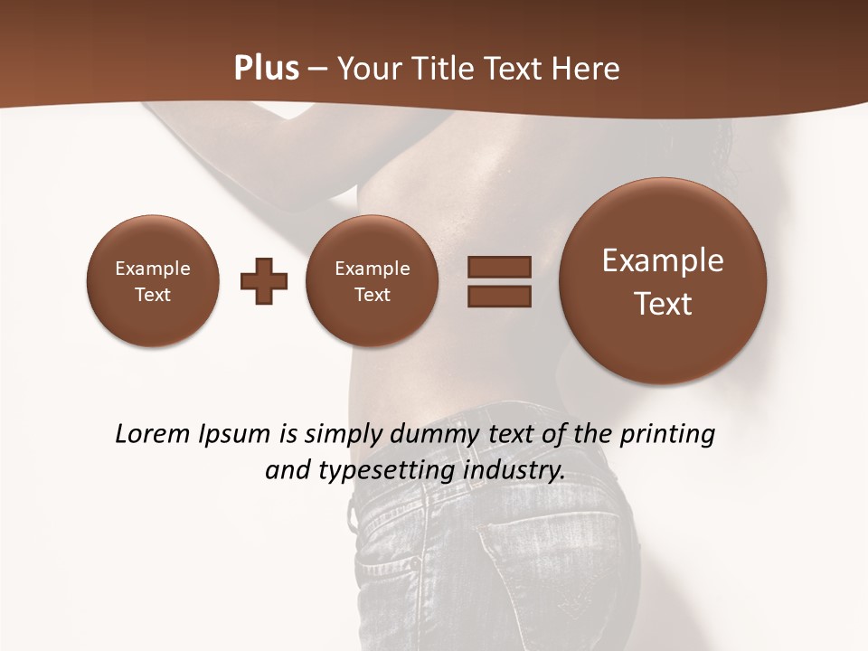 Figure Model Standing PowerPoint Template