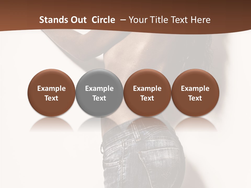 Figure Model Standing PowerPoint Template