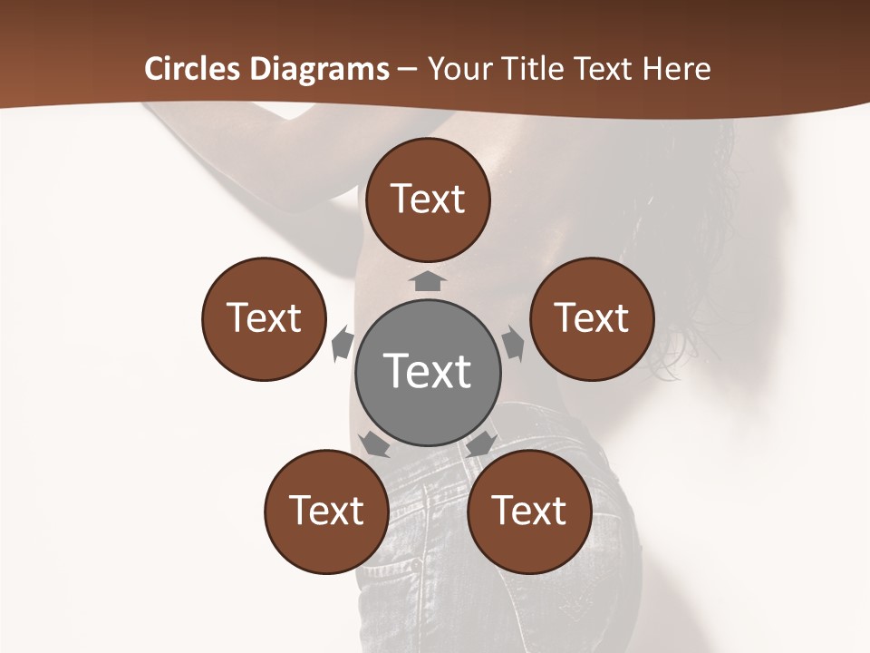 Figure Model Standing PowerPoint Template