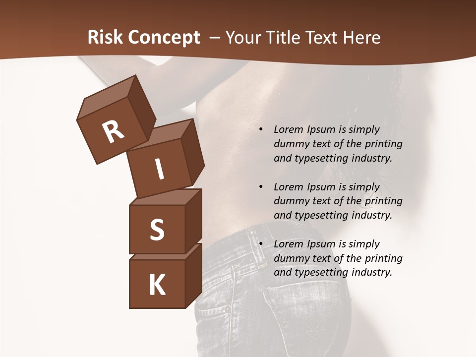 Figure Model Standing PowerPoint Template