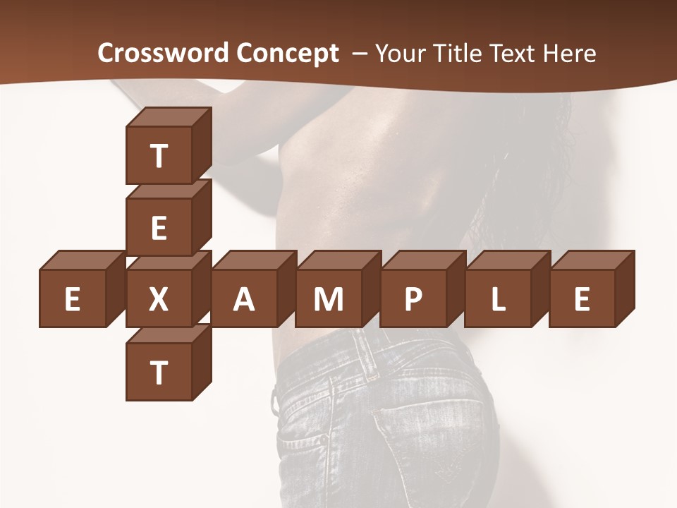 Figure Model Standing PowerPoint Template