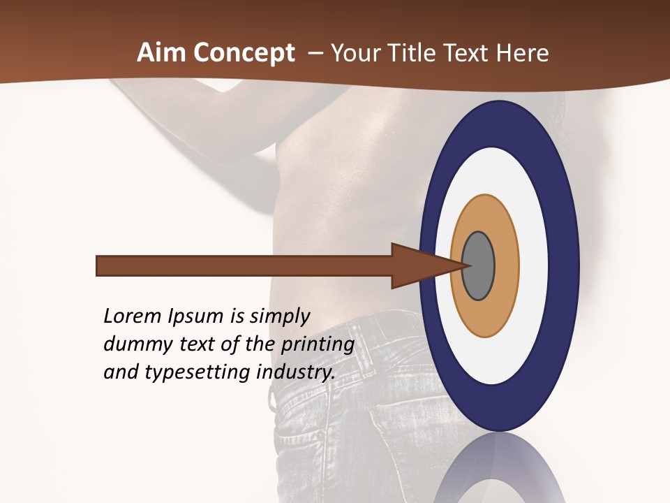 Figure Model Standing PowerPoint Template