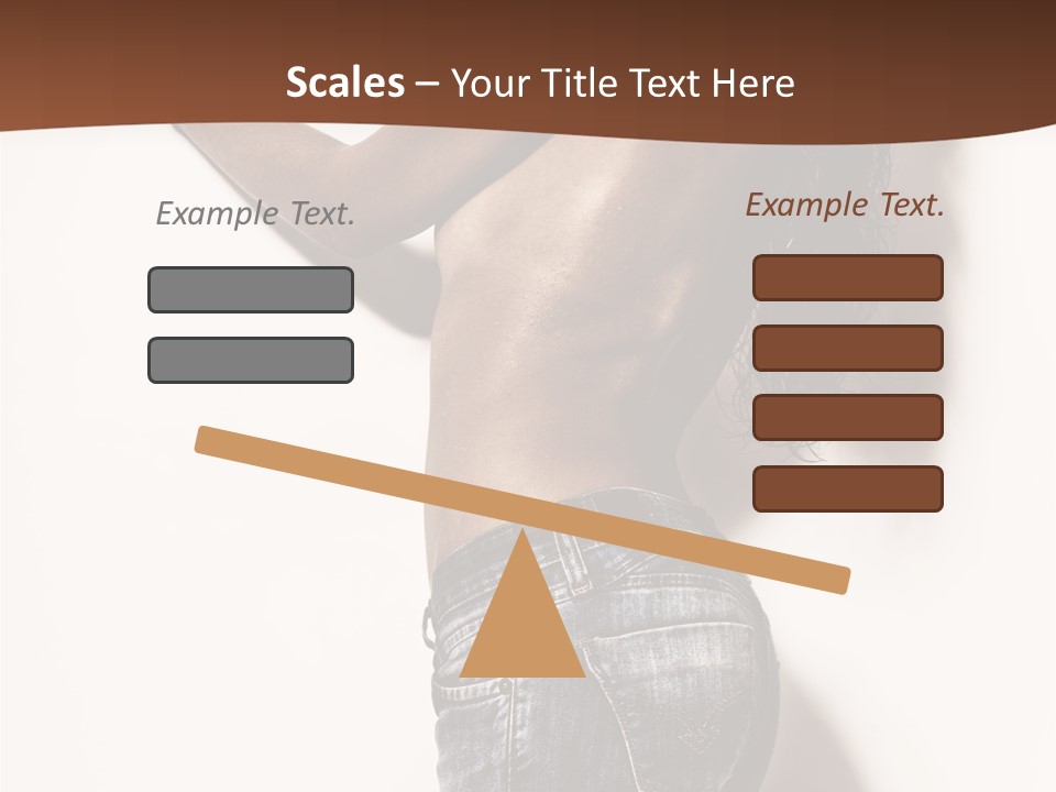 Figure Model Standing PowerPoint Template