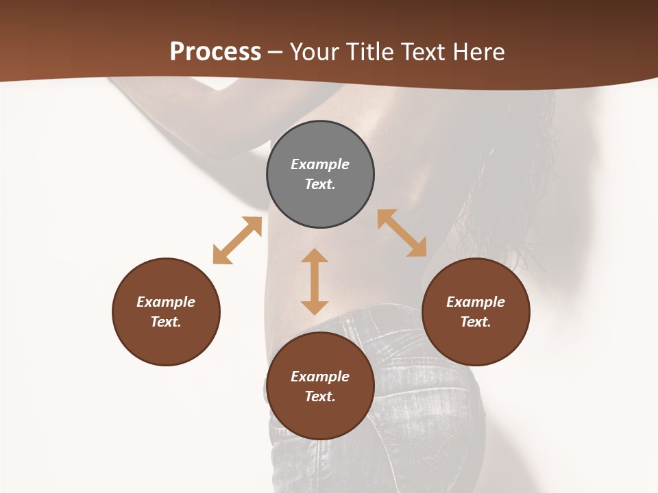 Figure Model Standing PowerPoint Template