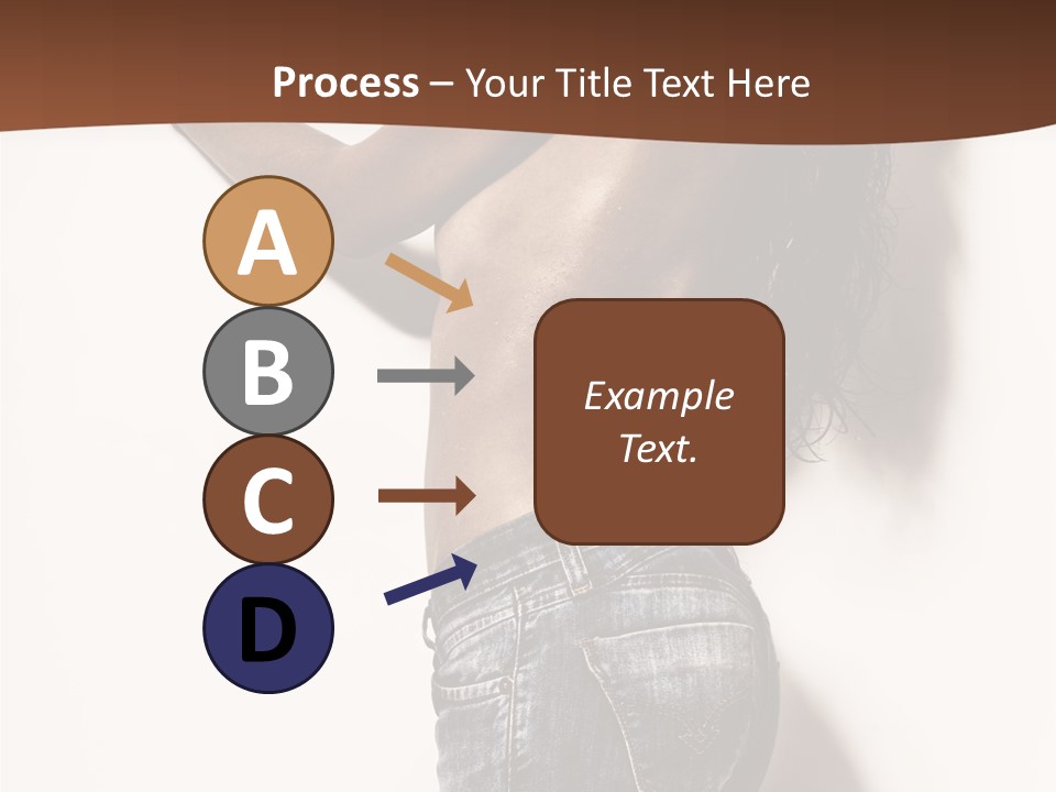 Figure Model Standing PowerPoint Template