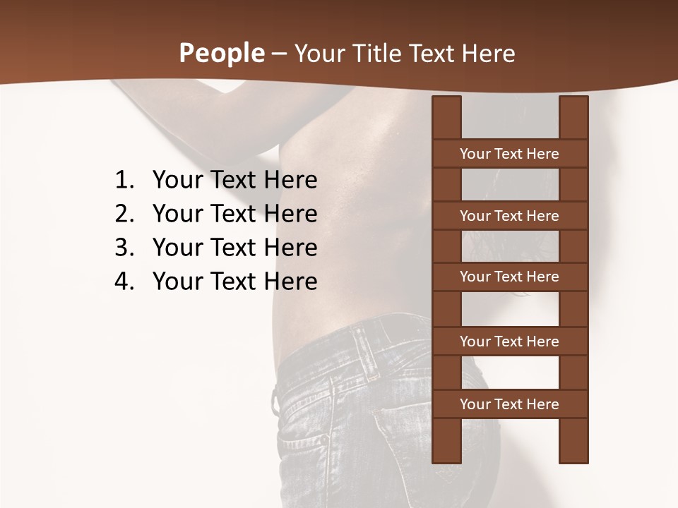Figure Model Standing PowerPoint Template