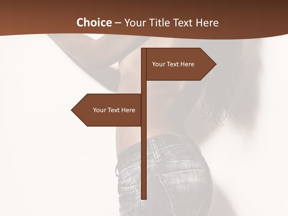Figure Model Standing PowerPoint Template