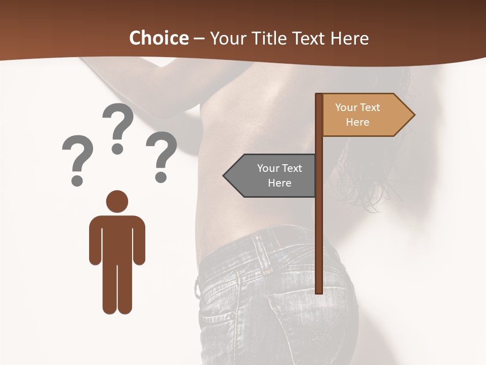 Figure Model Standing PowerPoint Template