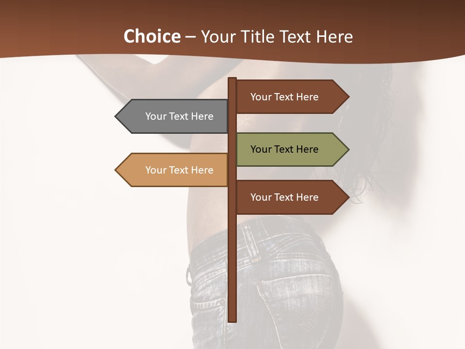 Figure Model Standing PowerPoint Template