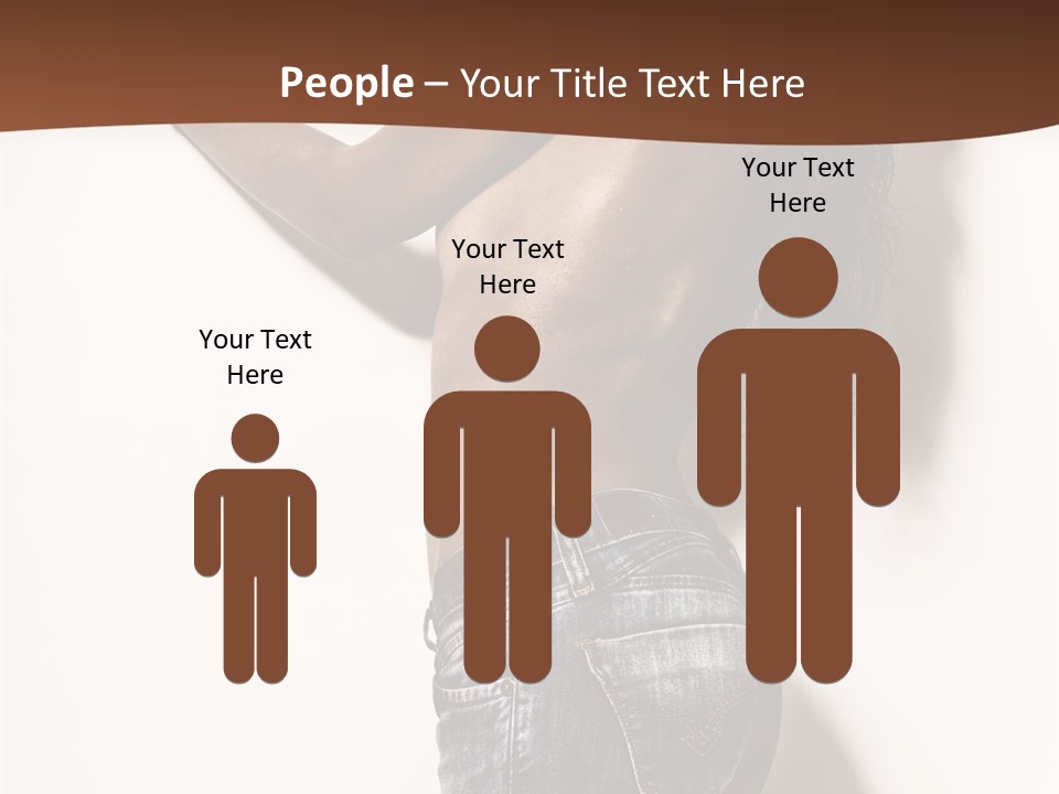 Figure Model Standing PowerPoint Template