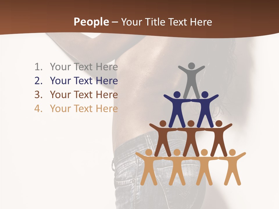 Figure Model Standing PowerPoint Template