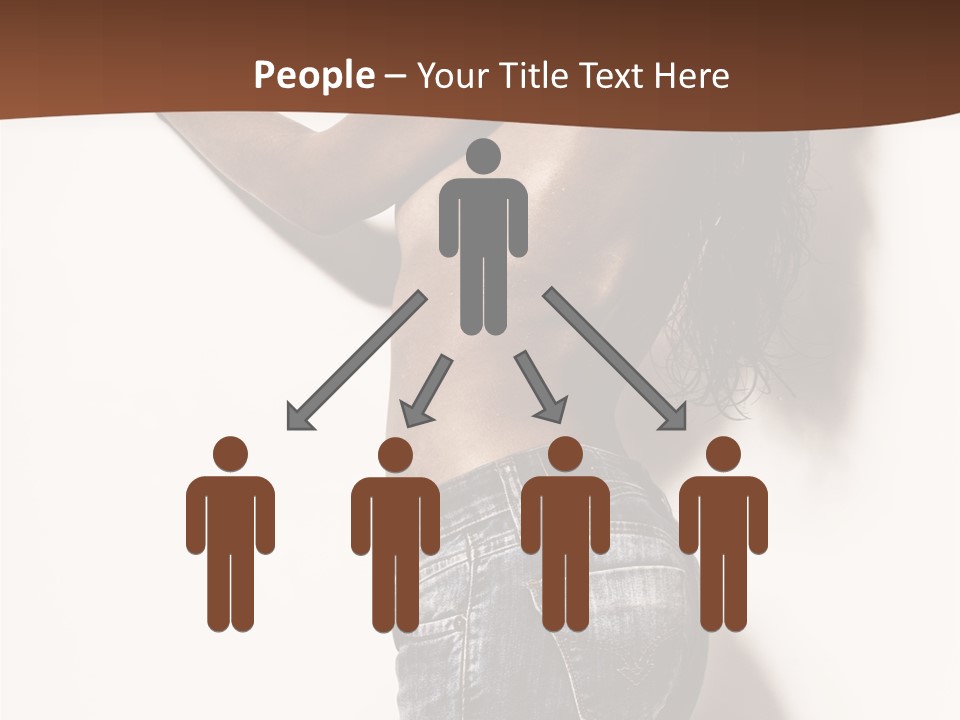 Figure Model Standing PowerPoint Template