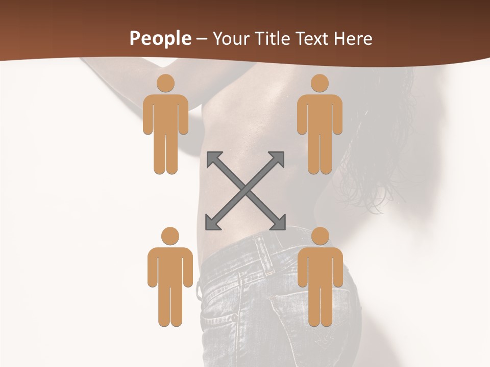 Figure Model Standing PowerPoint Template
