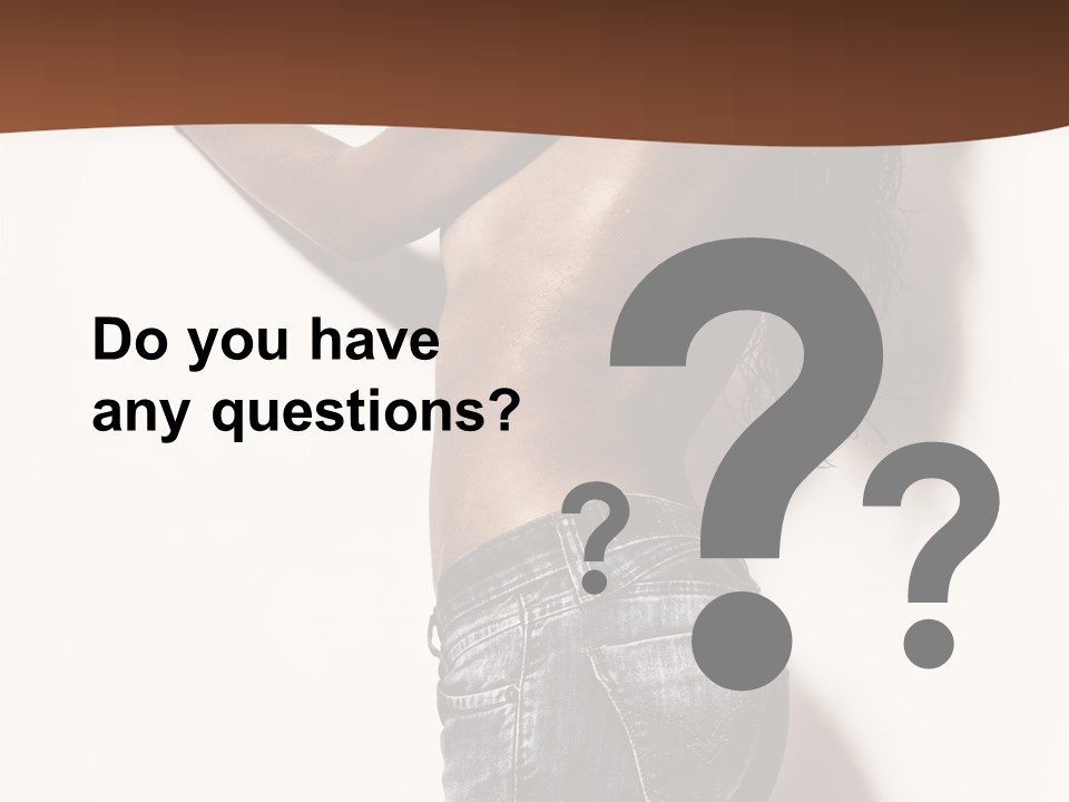 Figure Model Standing PowerPoint Template