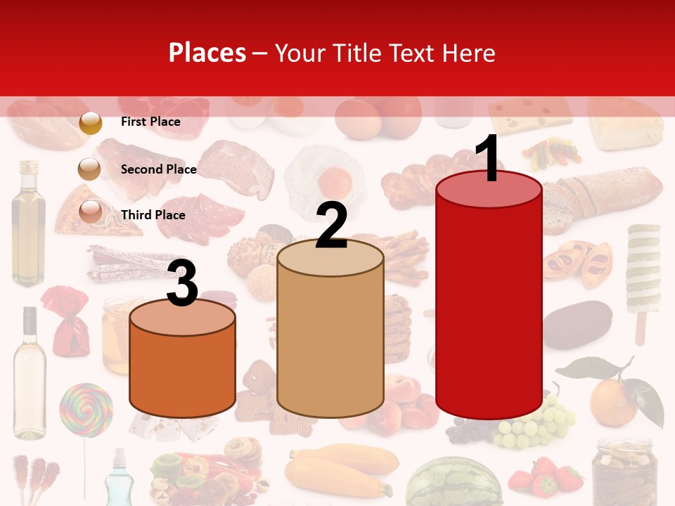 Water Bread Meat PowerPoint Template